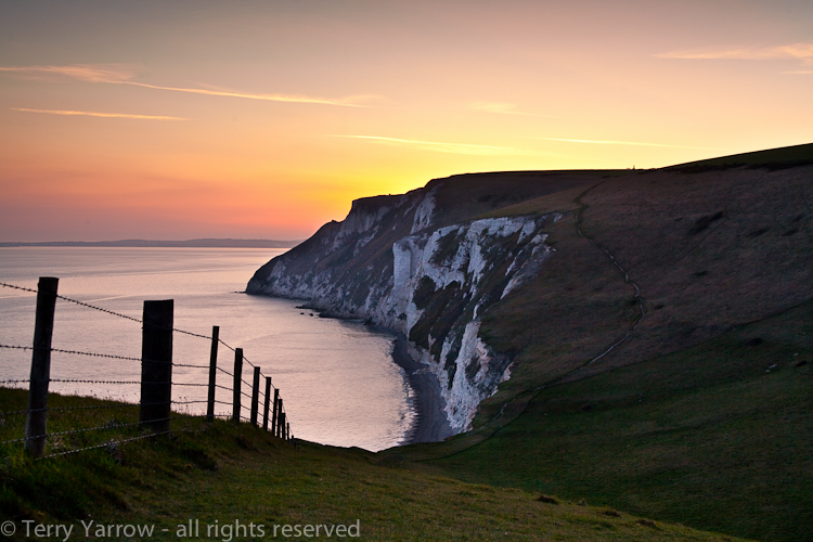 White Nothe sunset