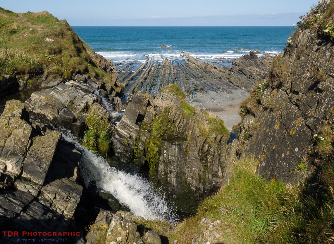 Welcombe Mouth Waterfall