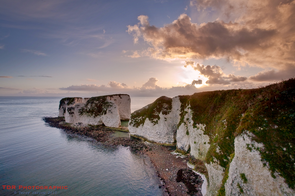 Sunrise at Old Harry Rocks