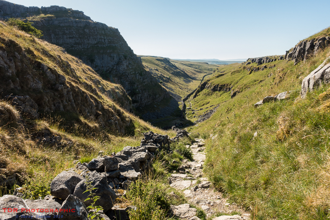 Looking back down Ing Scar